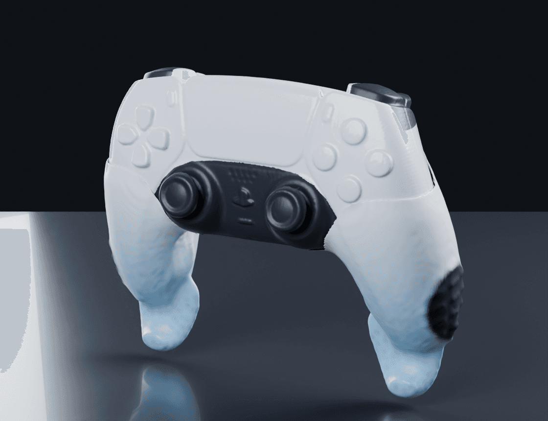 Ice Froyo Grips fitted to a controller